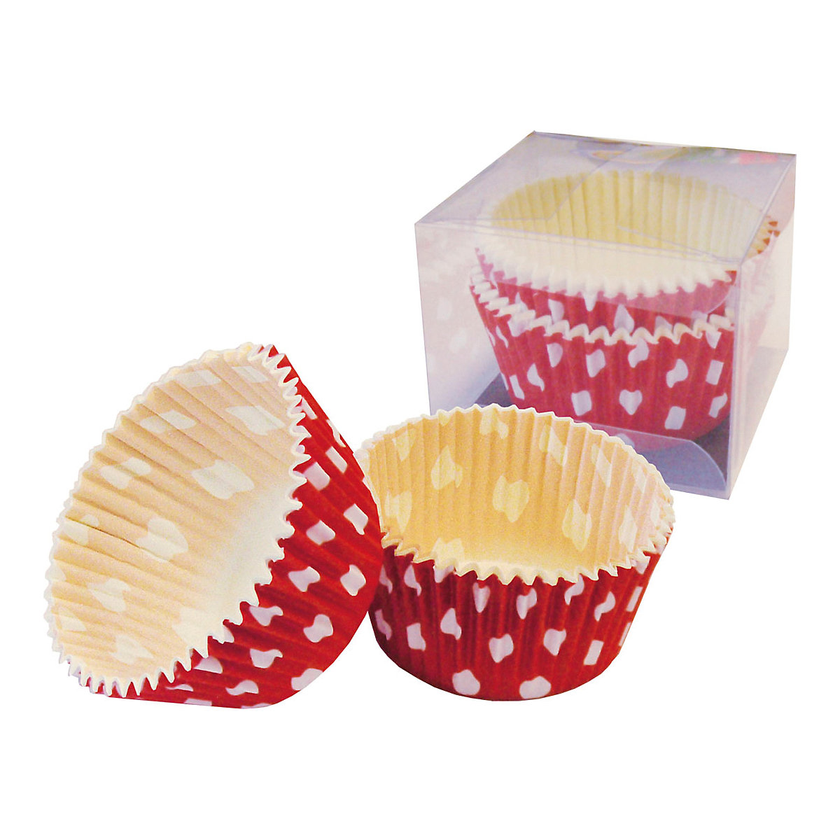 Papier-Backförmchen Muffins Pünktchen, 24 Stück