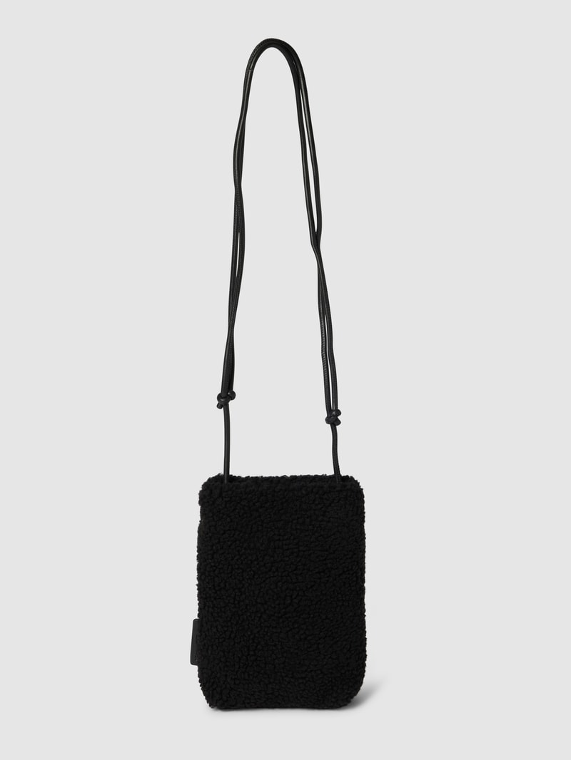 Handytasche aus Teddyfell Modell 'Filly' in schwarz