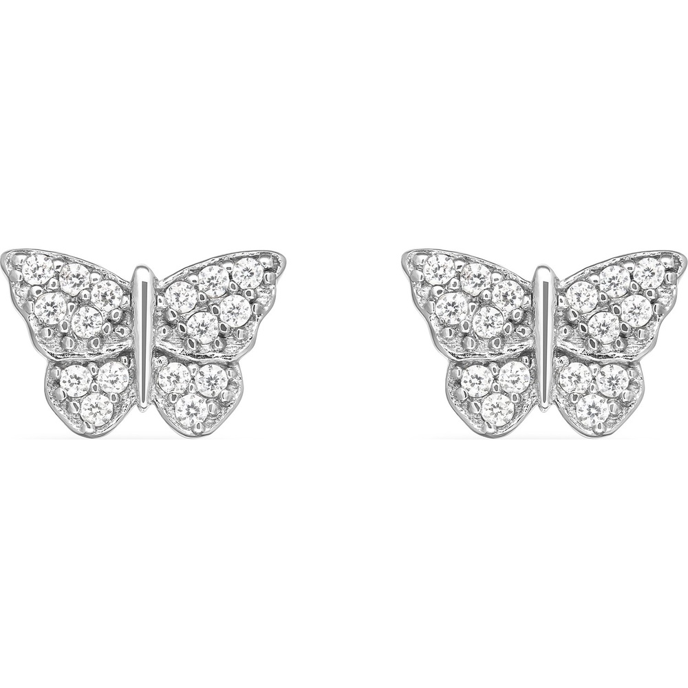 FAVS Boucles d'oreilles à fermoir à poussette 925 Argent Boucles d'oreilles