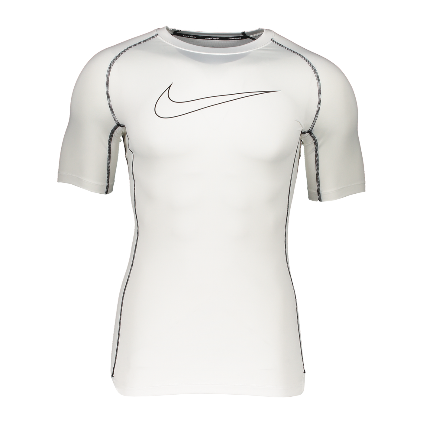 Nike Pro Tight-Fit T-Shirt Weiss Schwarz F100