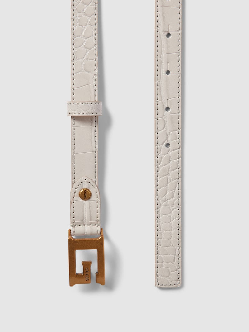 Gürtel in Leder-Optik in stein
