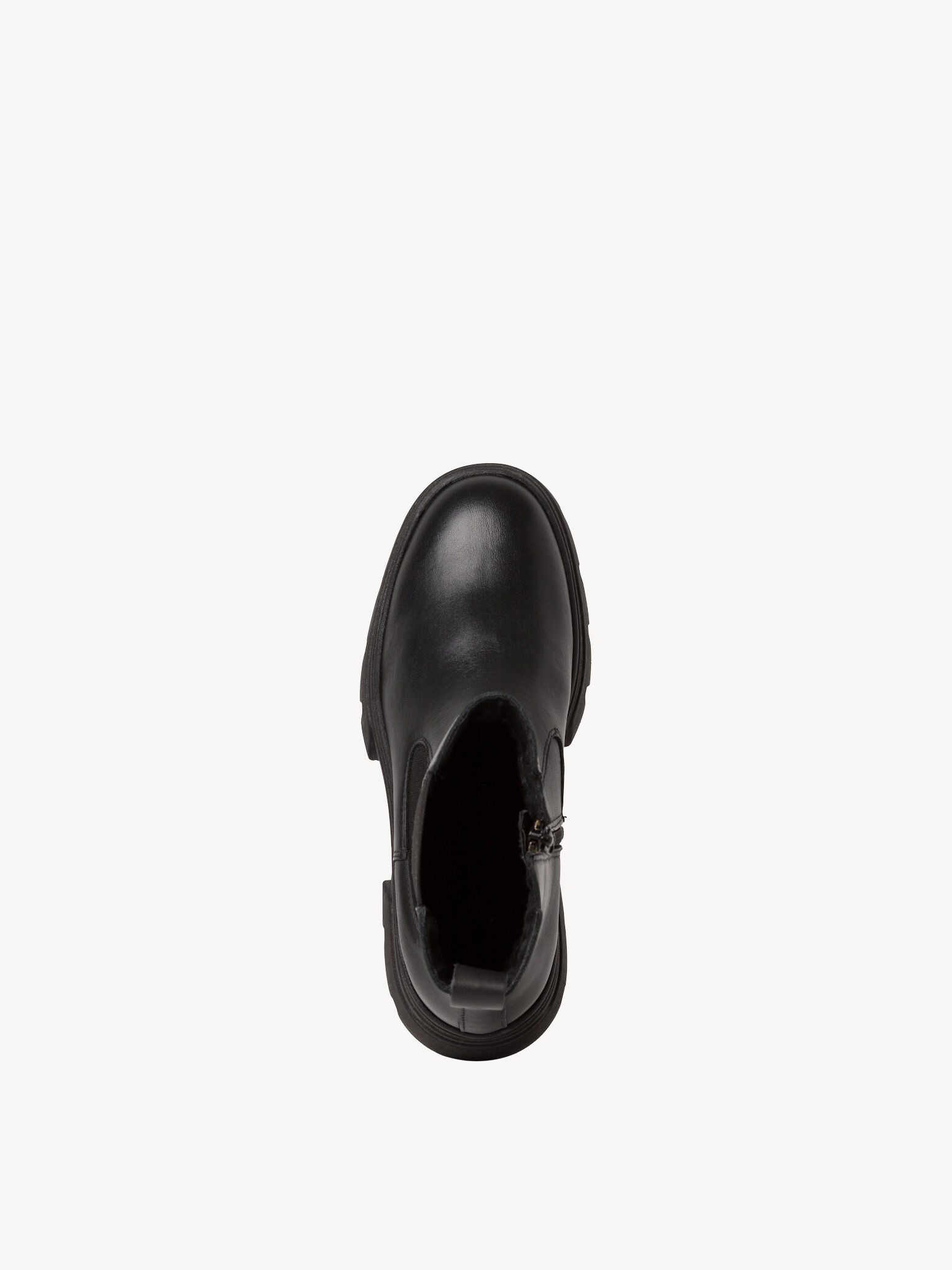 Bottine Chelsea en cuir - noir