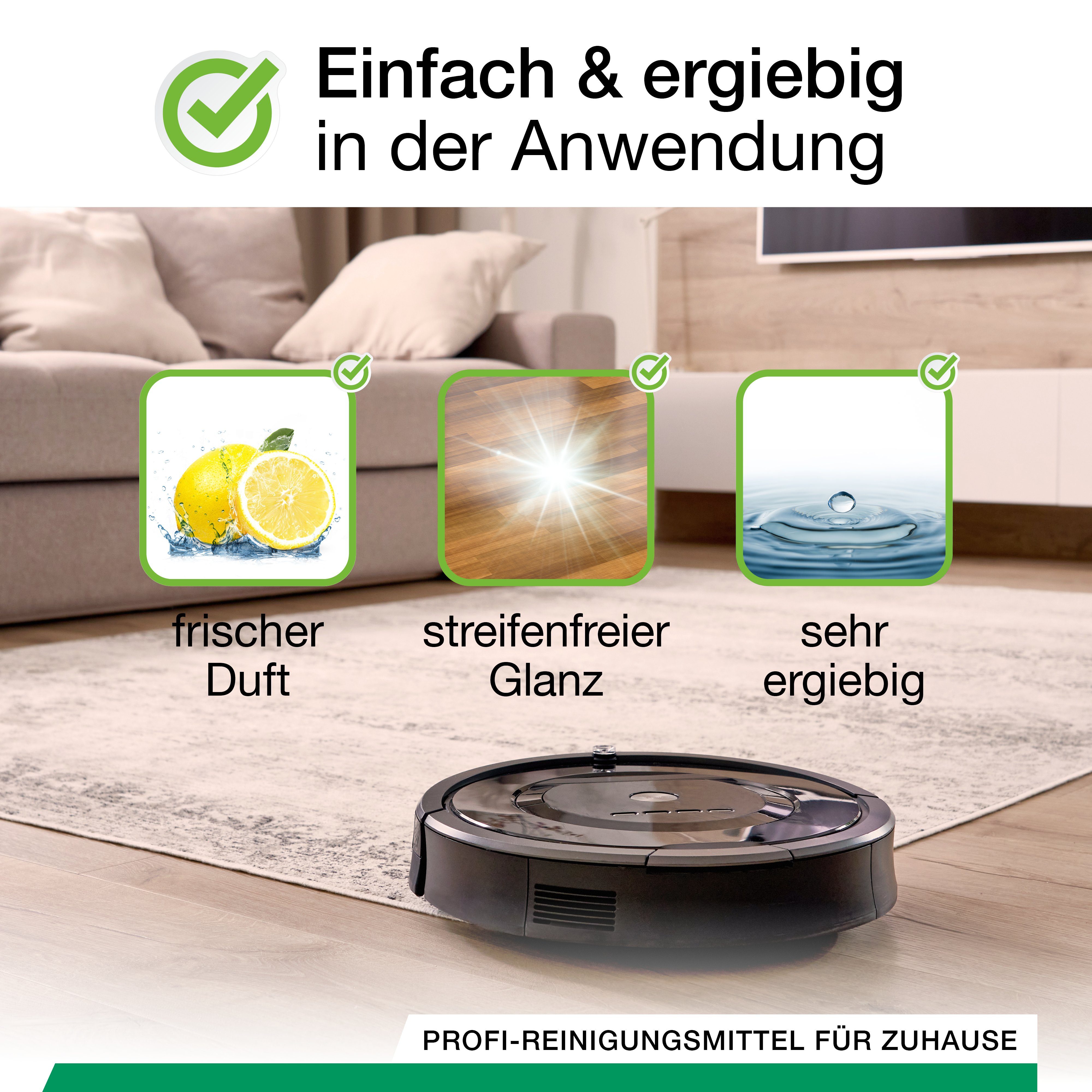 BiOHY BiOHY Bodenreiniger für Wischroboter, für alle Wisch & Saugroboter Fussbodenreiniger (1-St)