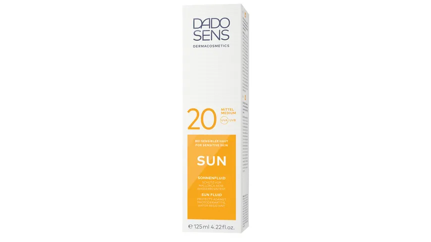 DADO SENS SUN Sonnenfluid SPF 20 - bei sonnenempfindlicher Haut 125 ml