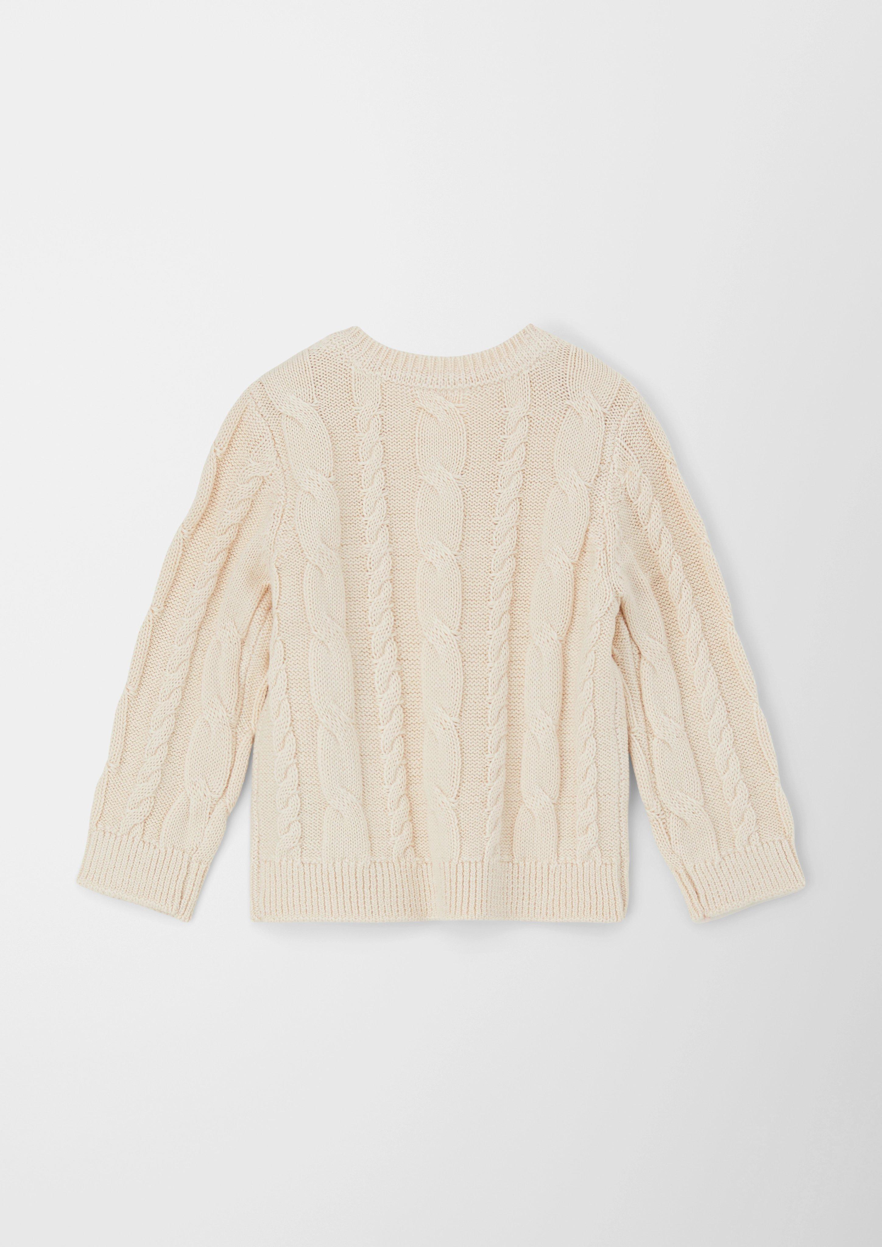 Pullover mit Strickmuster  2123330-0805