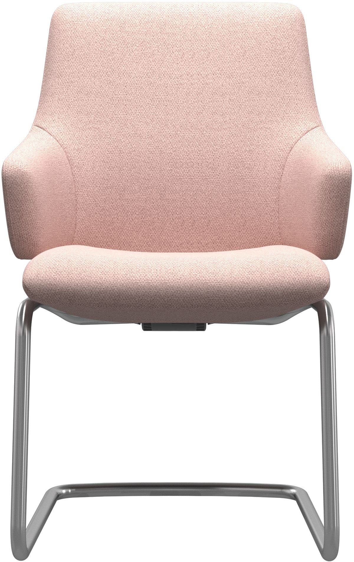 Stressless® Polsterstuhl Laurel, Low Back mit Armlehne, Größe L, mit Beinen aus Stahl in Chrom glänzend