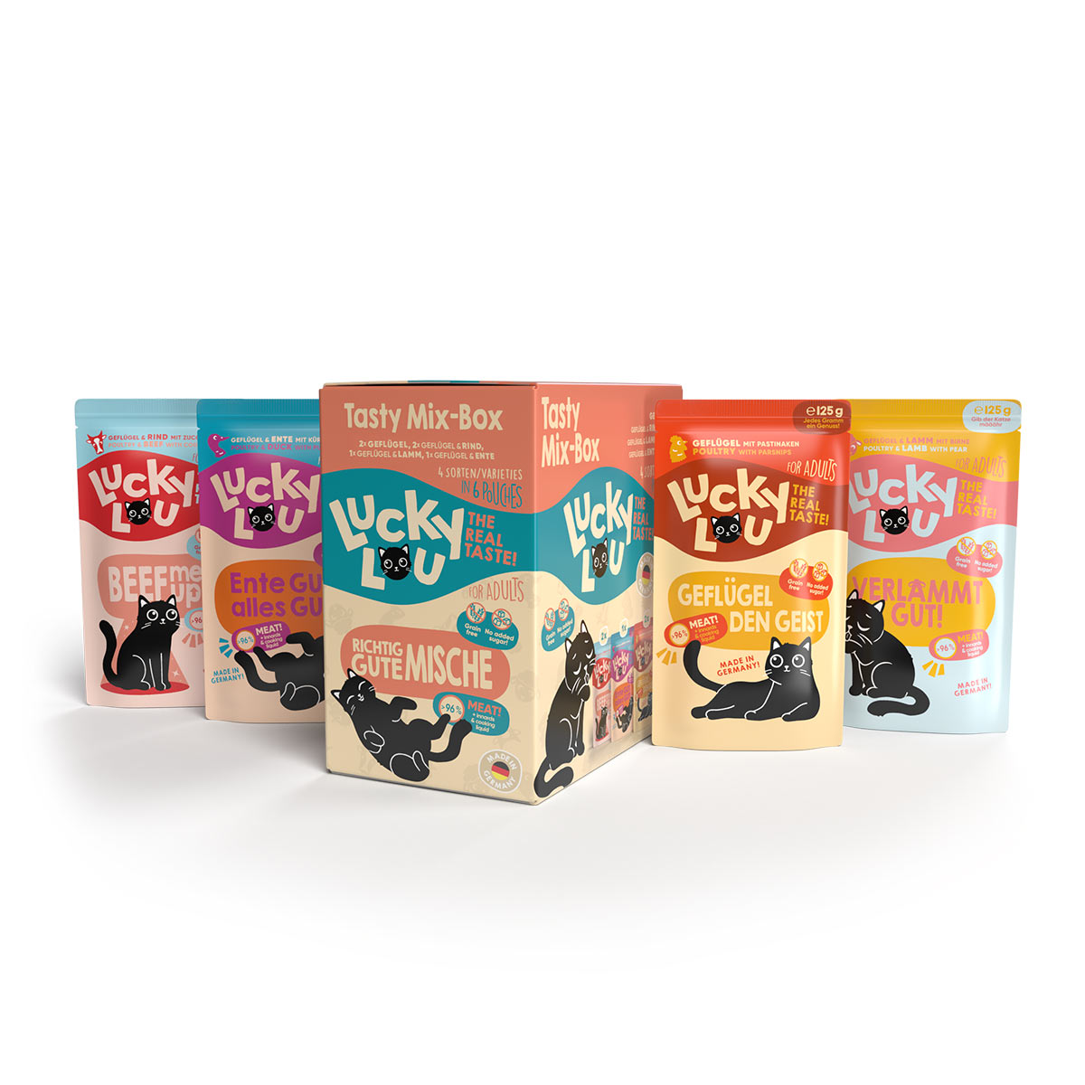 Lucky Lou Lifestage Adult Tasty-Mix 6x125g kaufen bei ZooRoyal