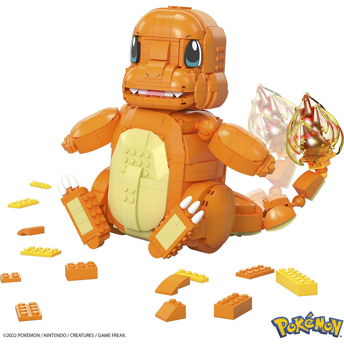Mega Construx Pokémon Jumbo Glumanda Collector Figur (beweglich), Bauset