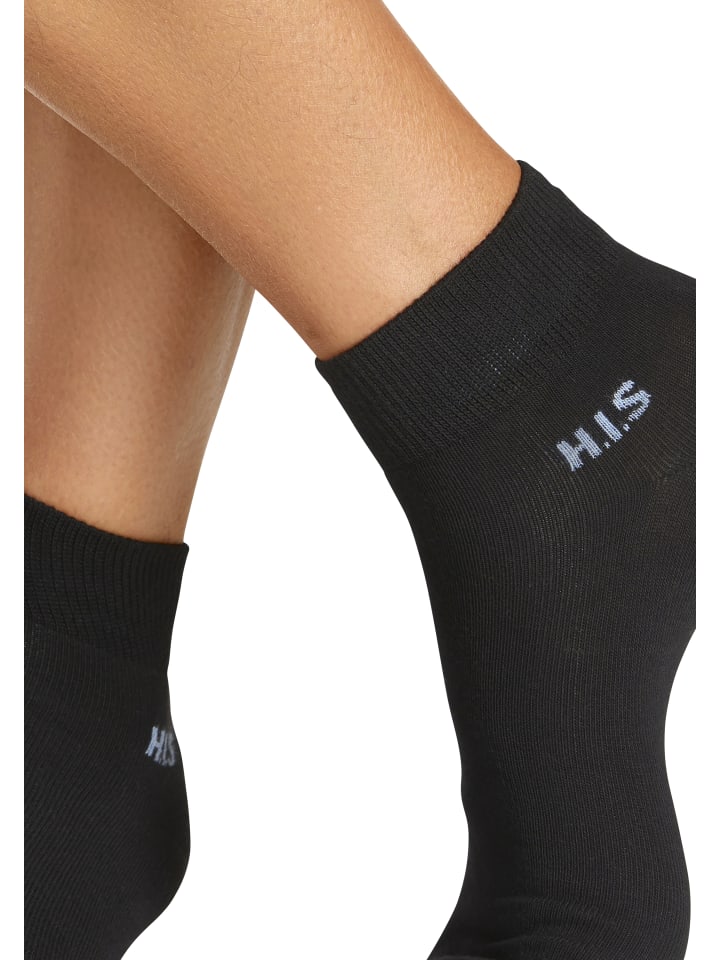 H.I.S Kurzsocken in 10x schwarz günstig kaufen