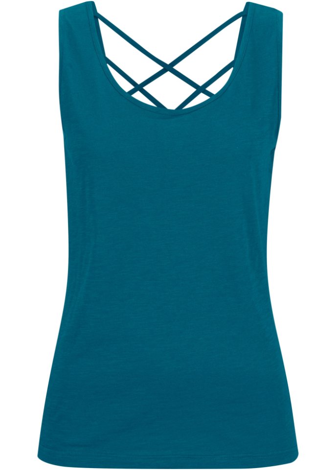 Jersey-Top mit Rückendetail