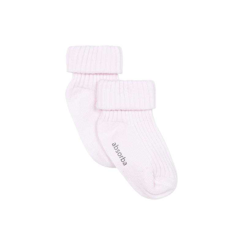 Chaussettes rosess pâles en coton naissance Absorba