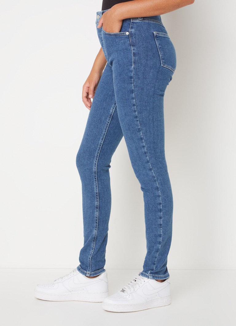 Jeans skinny a vita alta Calvin Klein, lavaggio medio