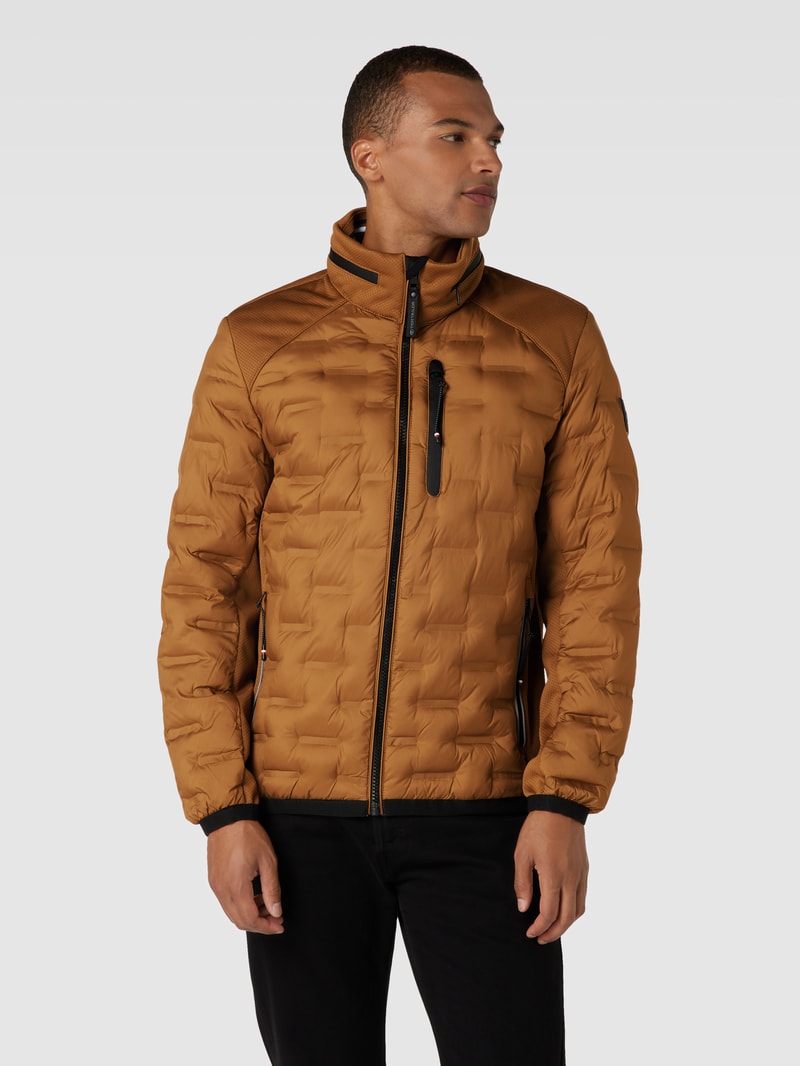 Jacke mit Strukturmuster in gold