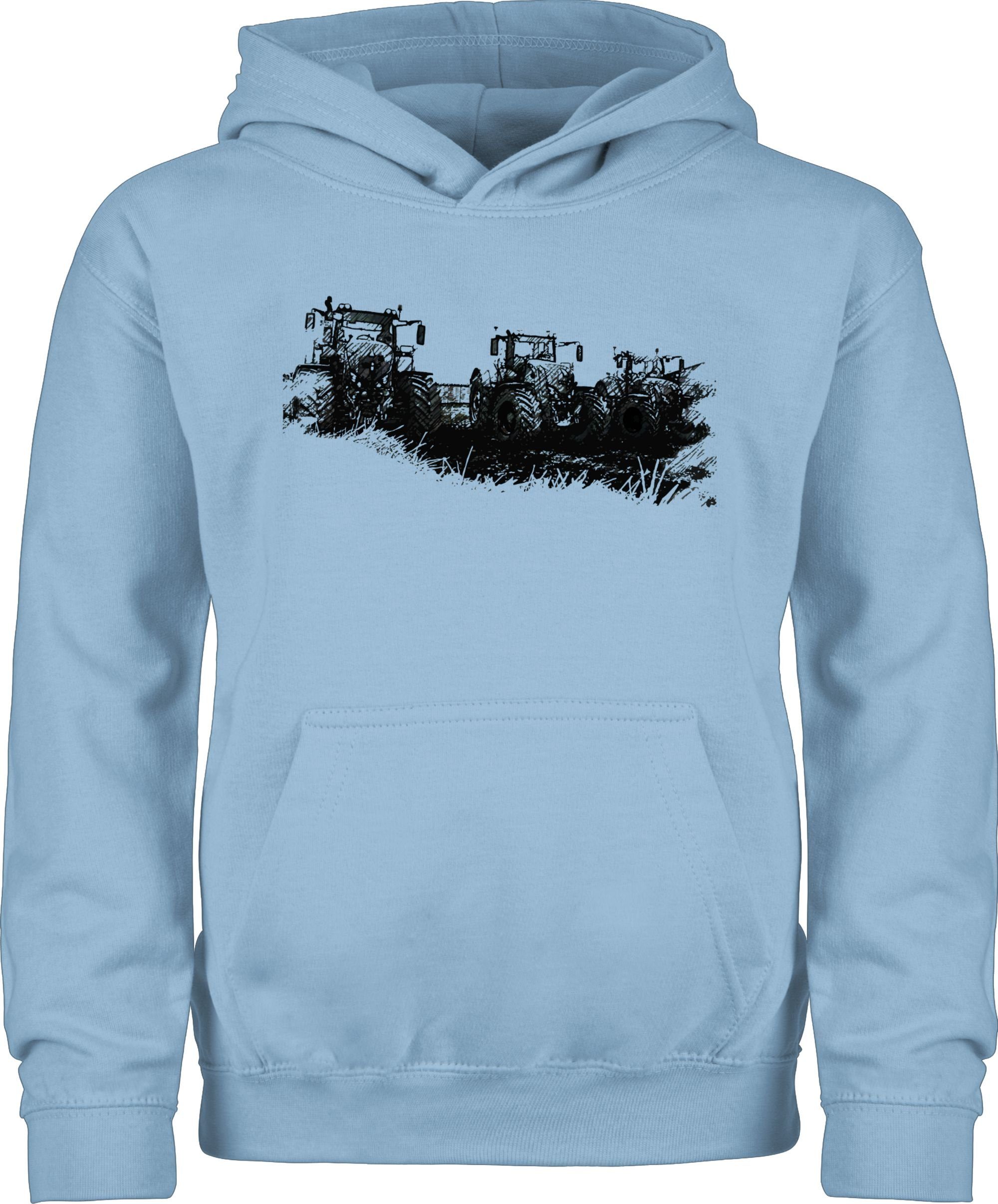 Shirtracer Hoodie Traktoren Wiese Traktor