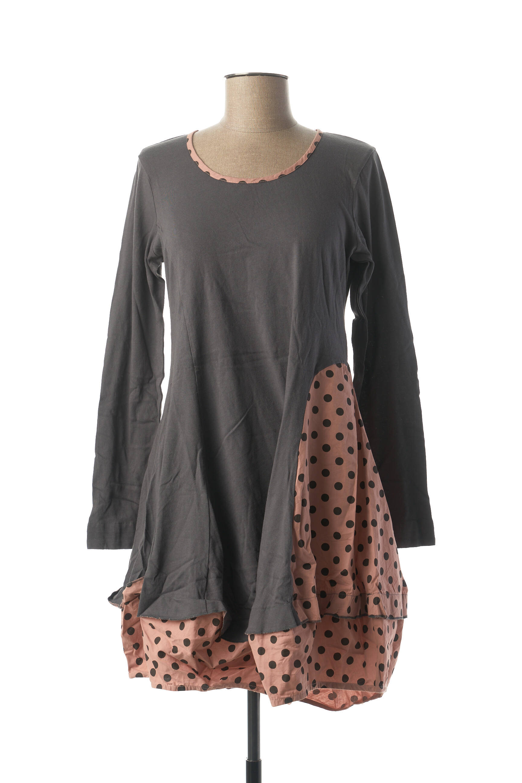 Rhum Raisin Tuniquemanchelongue Femme couleur rose