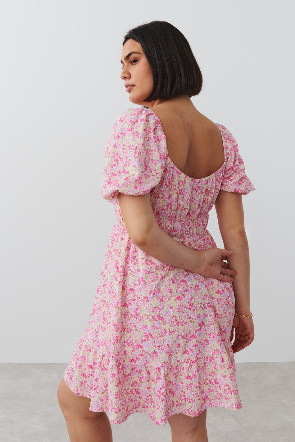 Knot detail mini dress