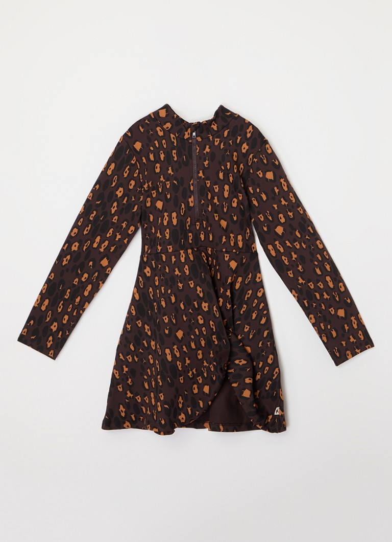 Abito corto Rodini con stampa leopardata