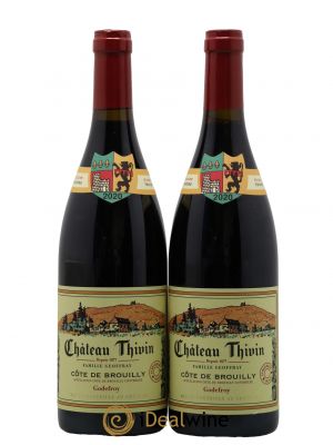 Côte de Brouilly Cuvée Godefroy Château Thivin  2020 - Lot de 2 Bouteilles