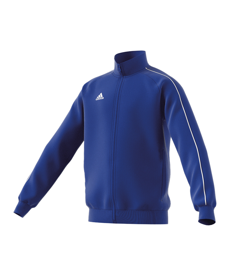 adidas Core 18 Polyesterjacke Kids Blau Weiss