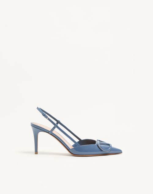 VLogo Signature Patent Slingback Pump 80mm