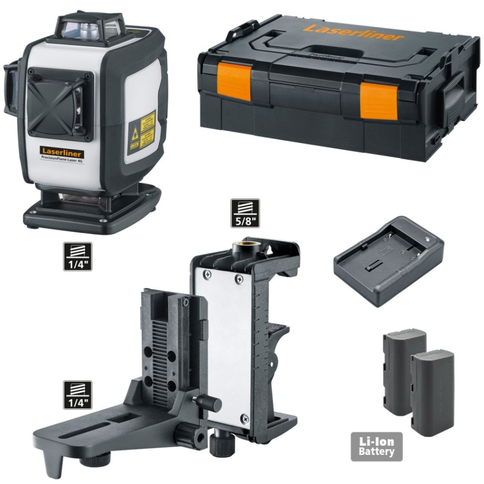 Laserliner 039.600L PrecisionPlane-Laser 4G Pro Háromdimenziós lézer 4 zöld 360°-os lézerkörrel