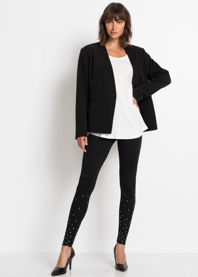 Leggings mit Glitzersteinchen