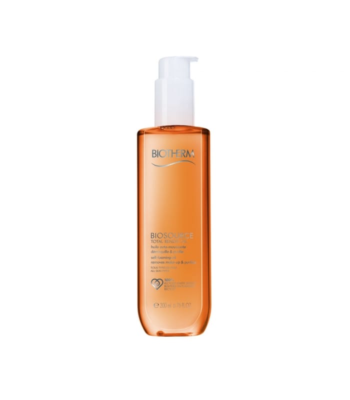 BIOTHERM-HUILE DEMAQUILLANTE BIOSOURCE TOTAL RENEW OIL-Huile auto-moussante démaquillante et purifiante