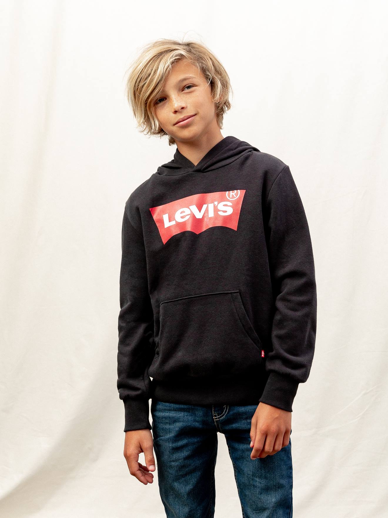 Sweat à capuche Batwing Screenprint LEVI'S® bleu