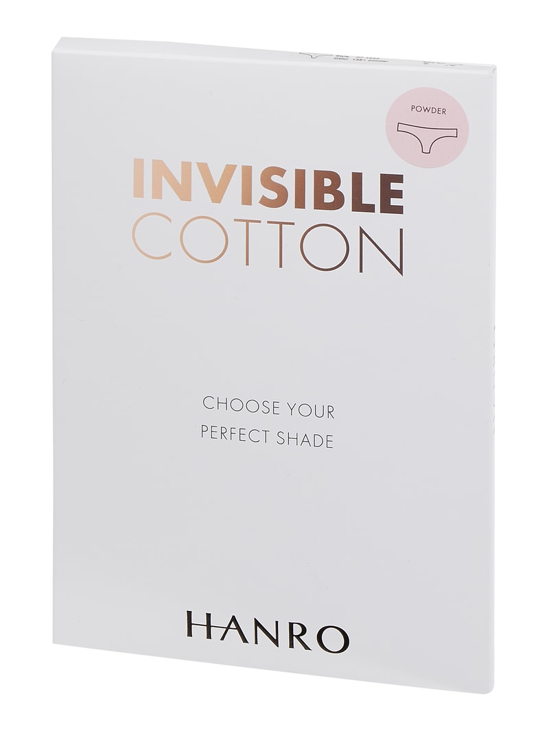 String mit Stretch-Anteil - nahtlos Modell Invisible Cotton in ecru