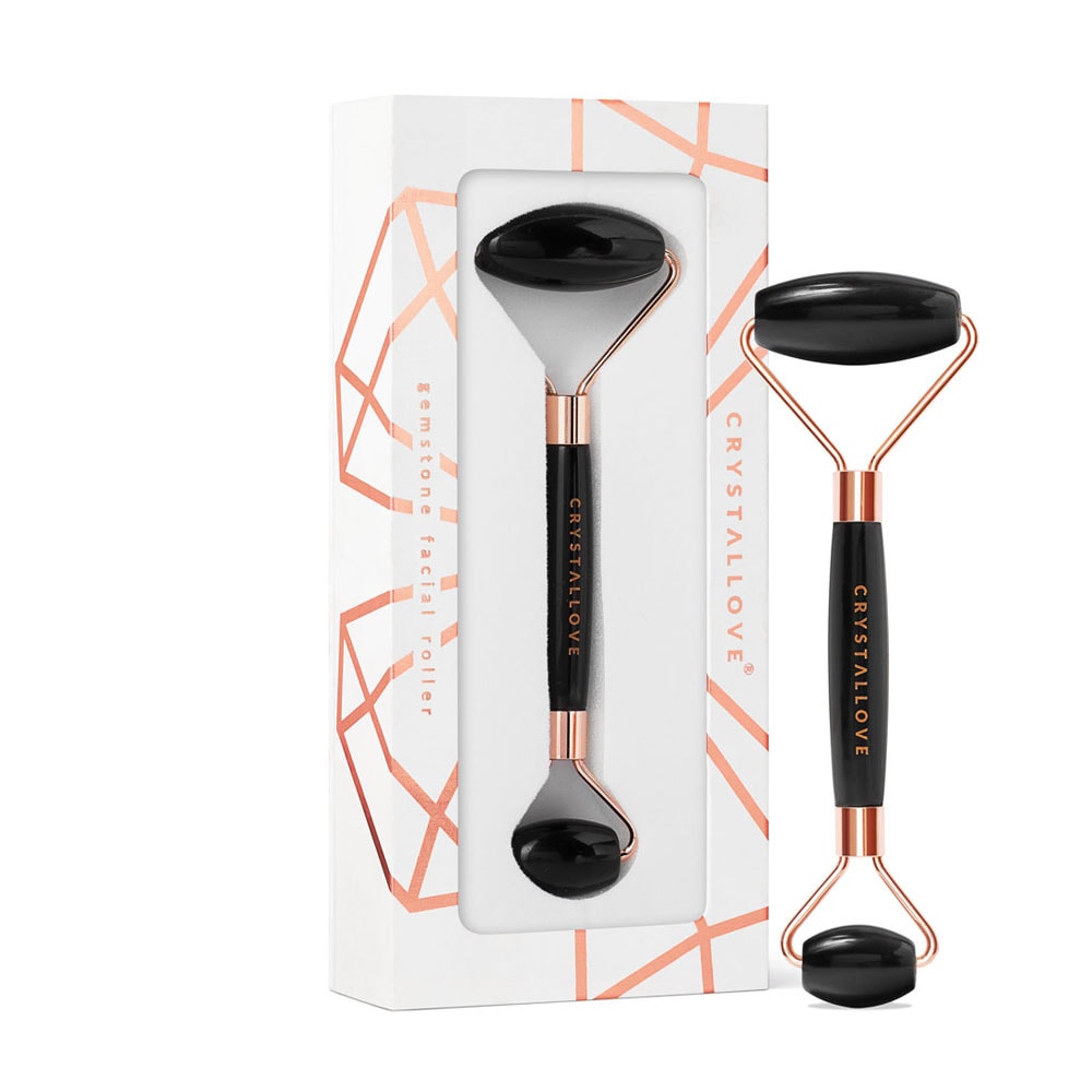 crystallove CRYSTALLOVE Obsidian roller Roller pour massage du visage