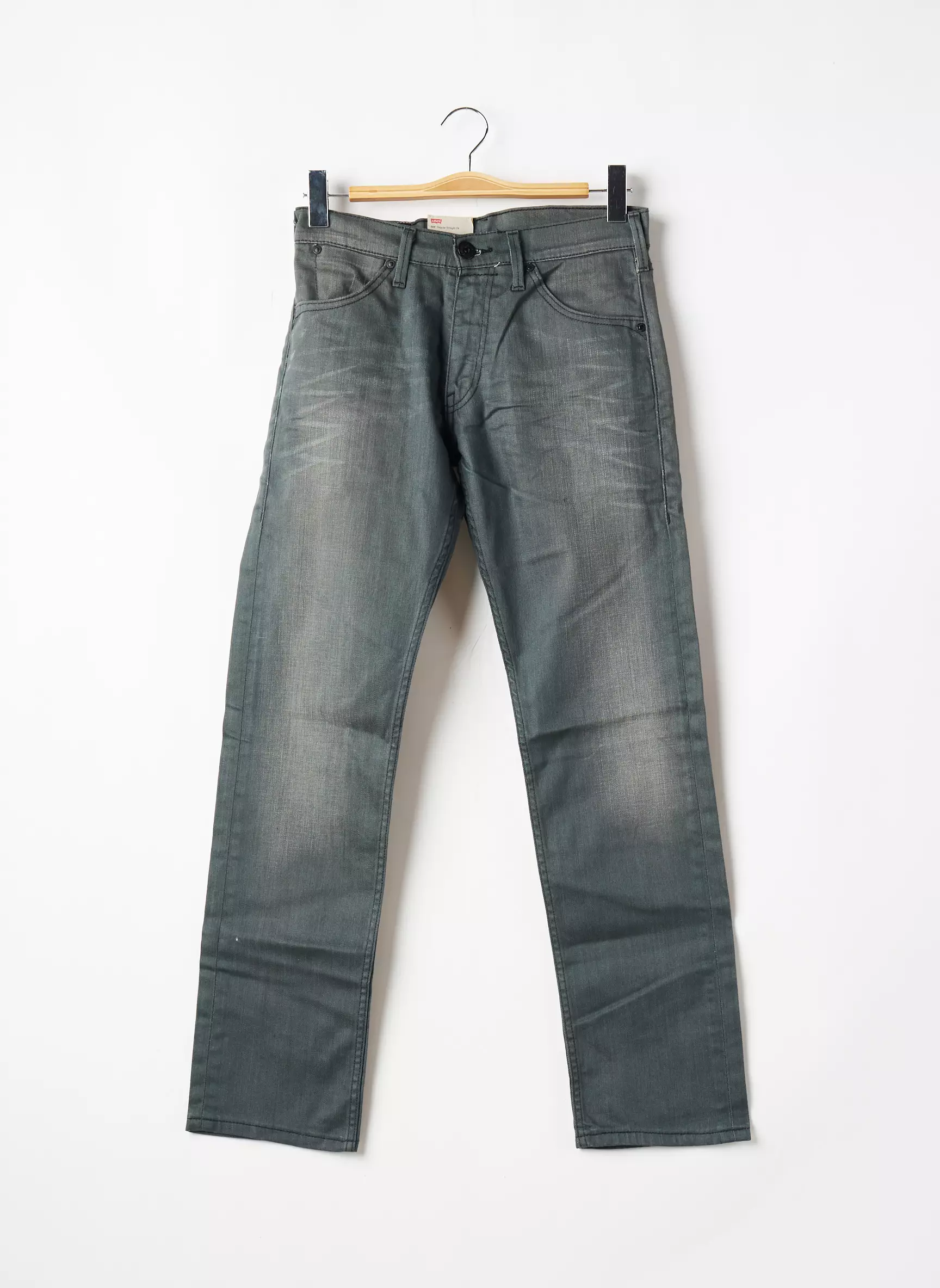 Levis Jeans Coupe Droite Homme couleur gris