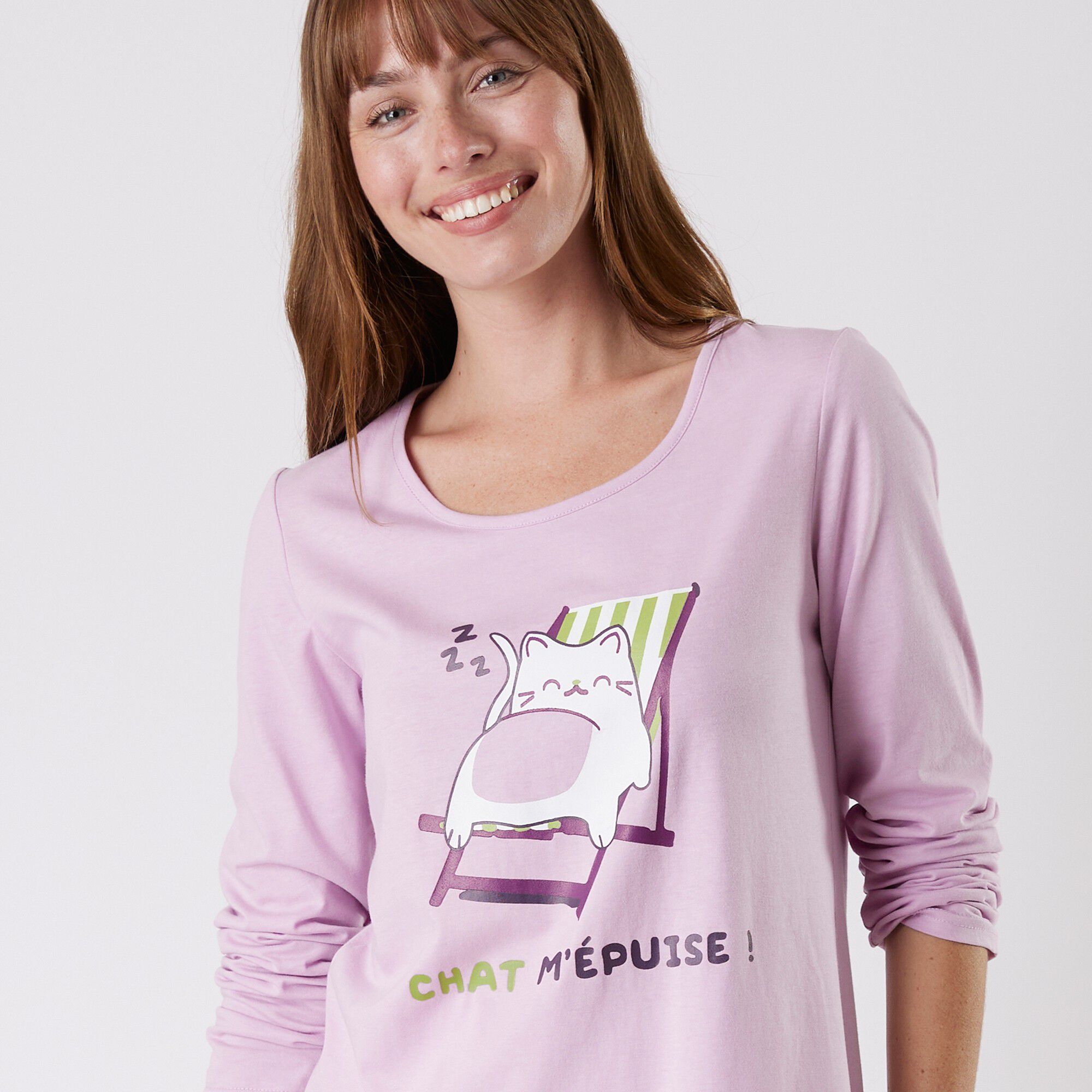 Pyjama manches longues imprimé 