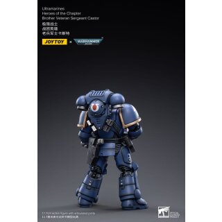 Warhammer 40k Actionfigur 1/18 Ultramarines Heroes of the Chapter Brother Veteran Sergeant Castor 12 cm
