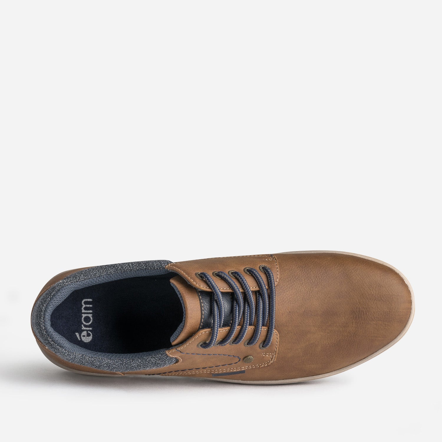 Tennis cognac détail textile chiné