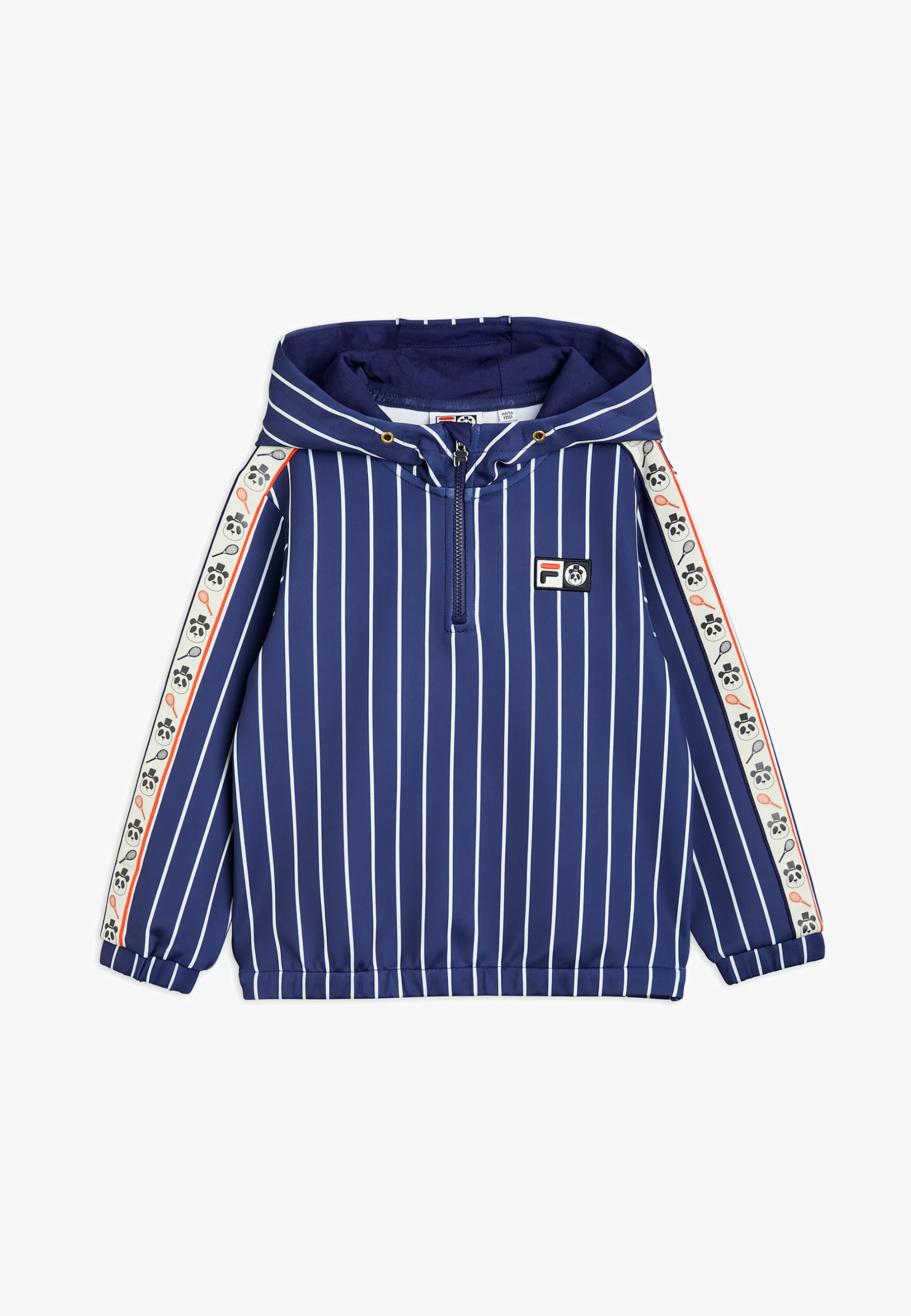 Sudadera con capucha Mini Rodini para niños, unisex, con media cremallera