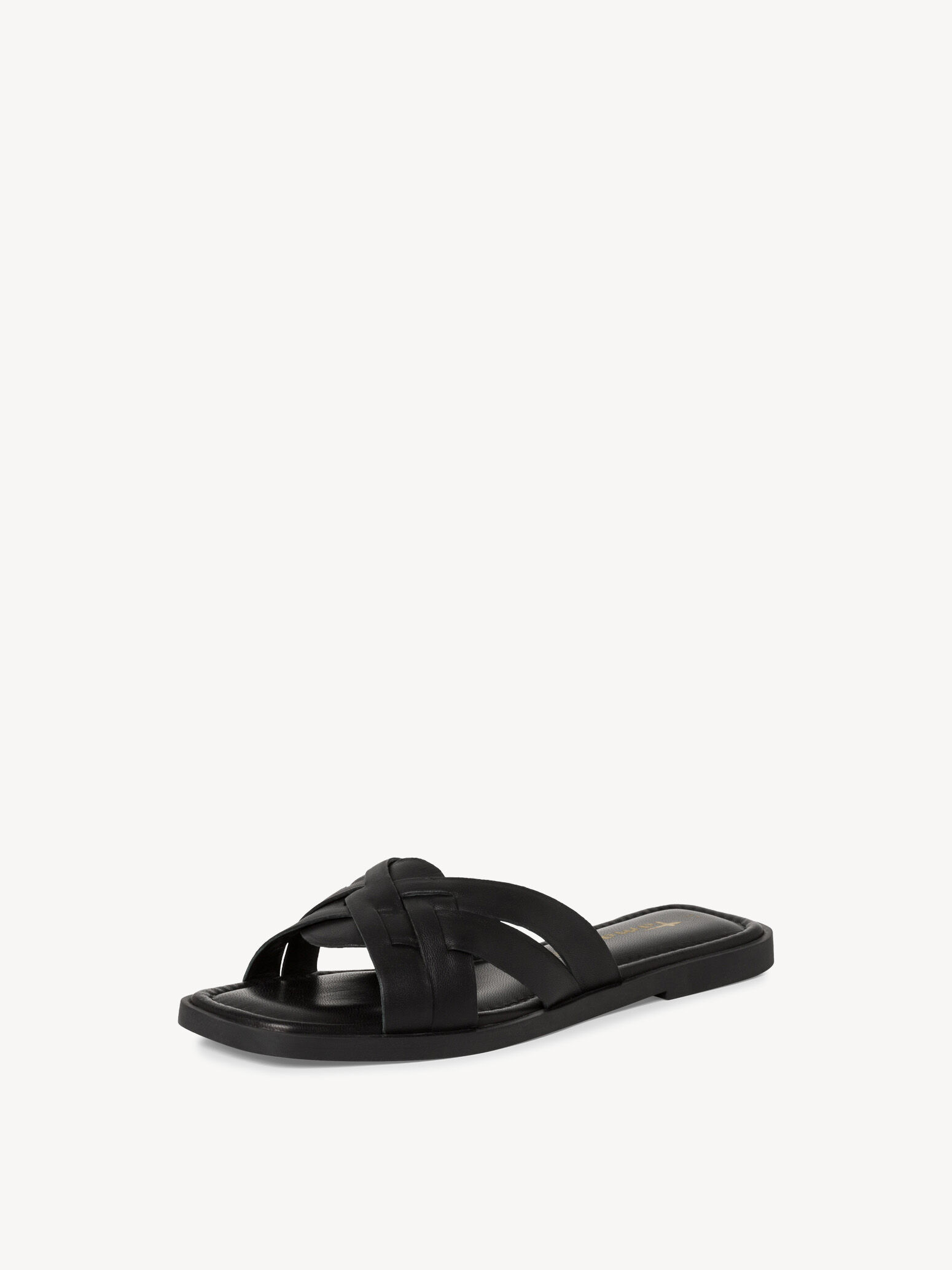 Mule en cuir - noir
