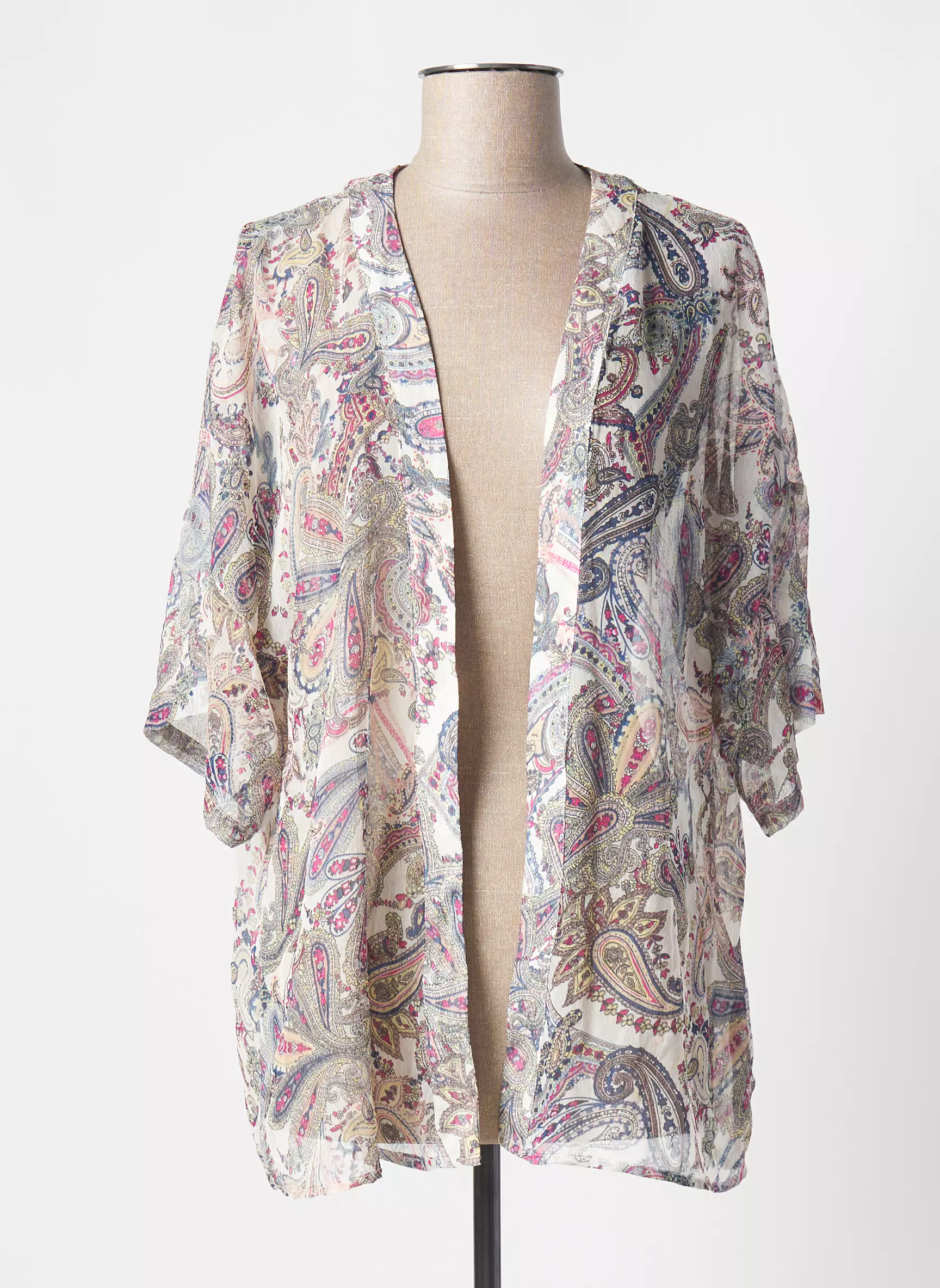 Vila Vestes Kimono Femme couleur blanc