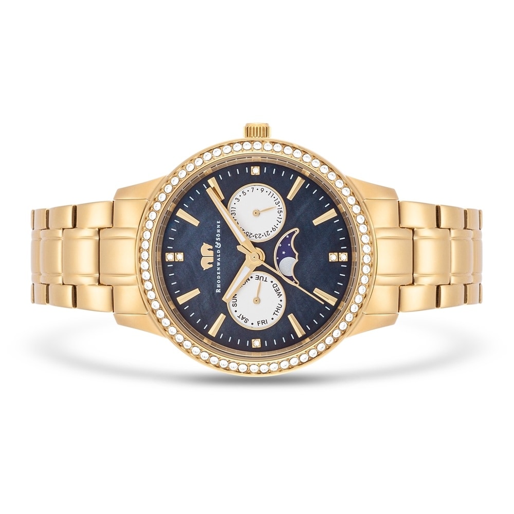 Rhodenwald & Söhne Multifonctions Amidala Or jaune Acier inoxydable en Or jaune Montre