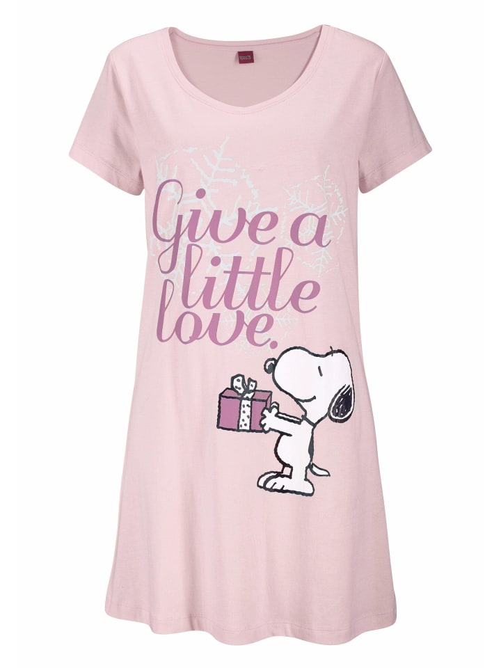Peanuts Sleepshirt in rosa günstig kaufen