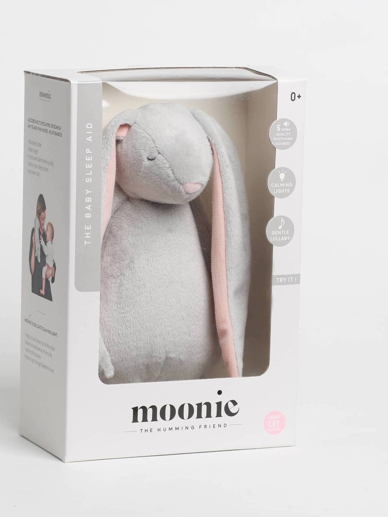Veilleuse peluche MOONIE Lapin bleu