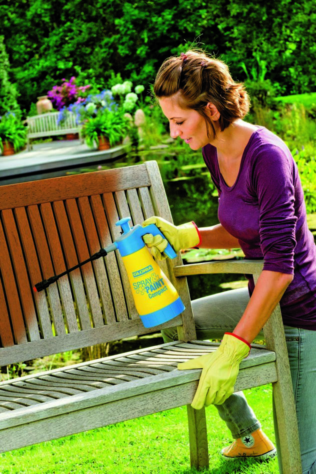 Boquilla plana compacta Gloria 000355.0000 para pulverizador y pintura, 1,25 l, plástico Viton, 65 grados.