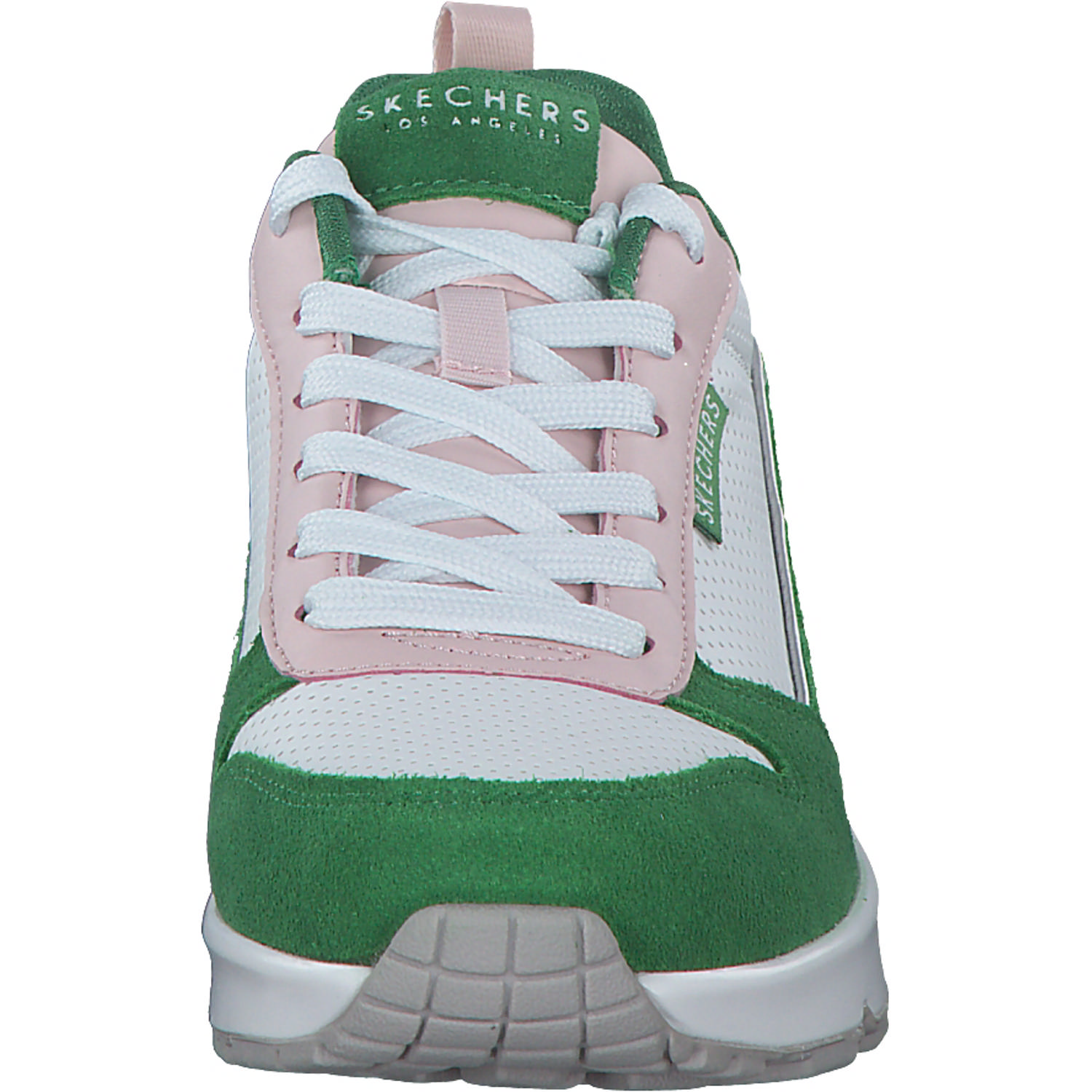 Skechers 177105, Schnürschuhe, Damen, Print Weiß Grün