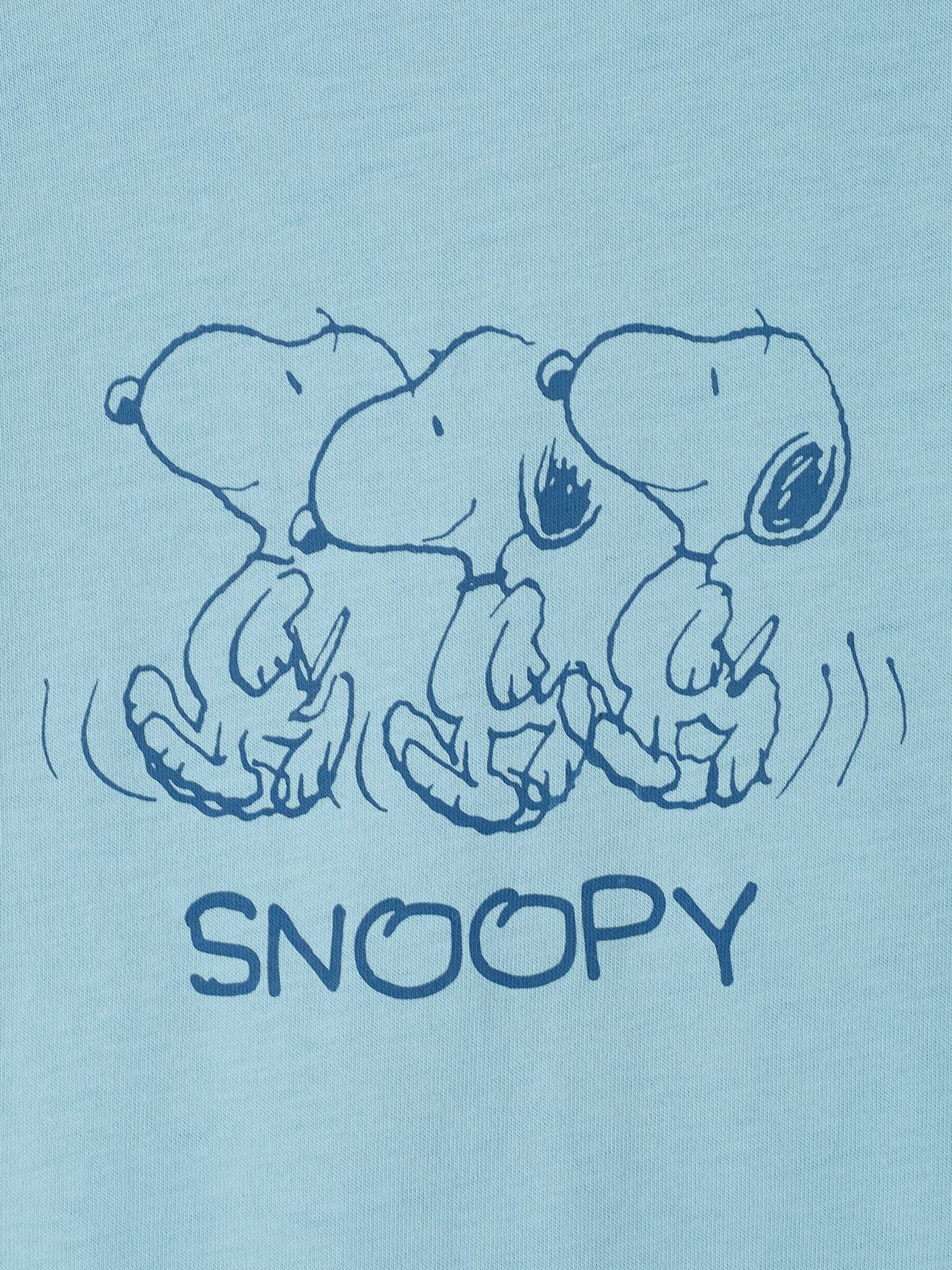 Lot de 2 combinaisons short bébé garçon Snoopy Peanuts® bleu ciel