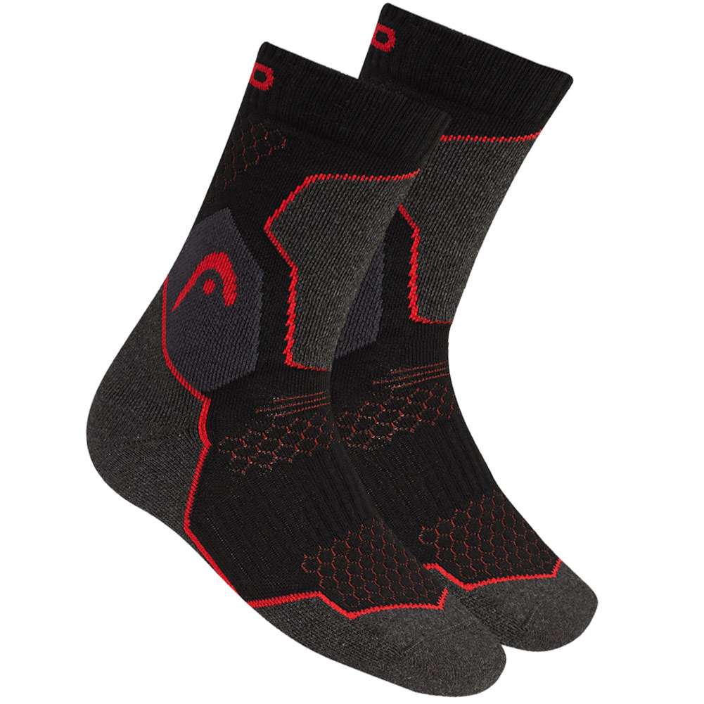 HEAD Unisex Hiking Crew lange Wandersocken 2 Paar 701219910-002