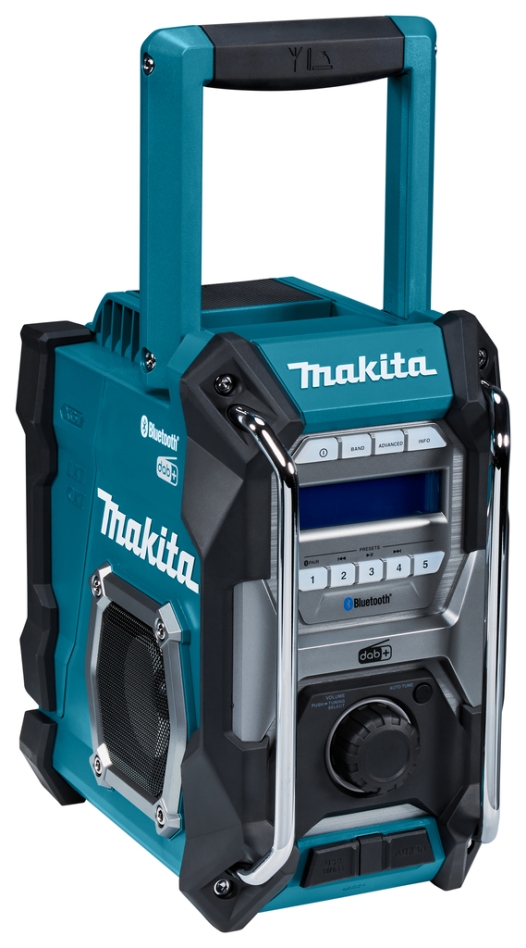 Radio Makita MR004GZ pentru construcții, FM, DAB/DAB+, Bluetooth, 40V max, fără baterii și încărcător