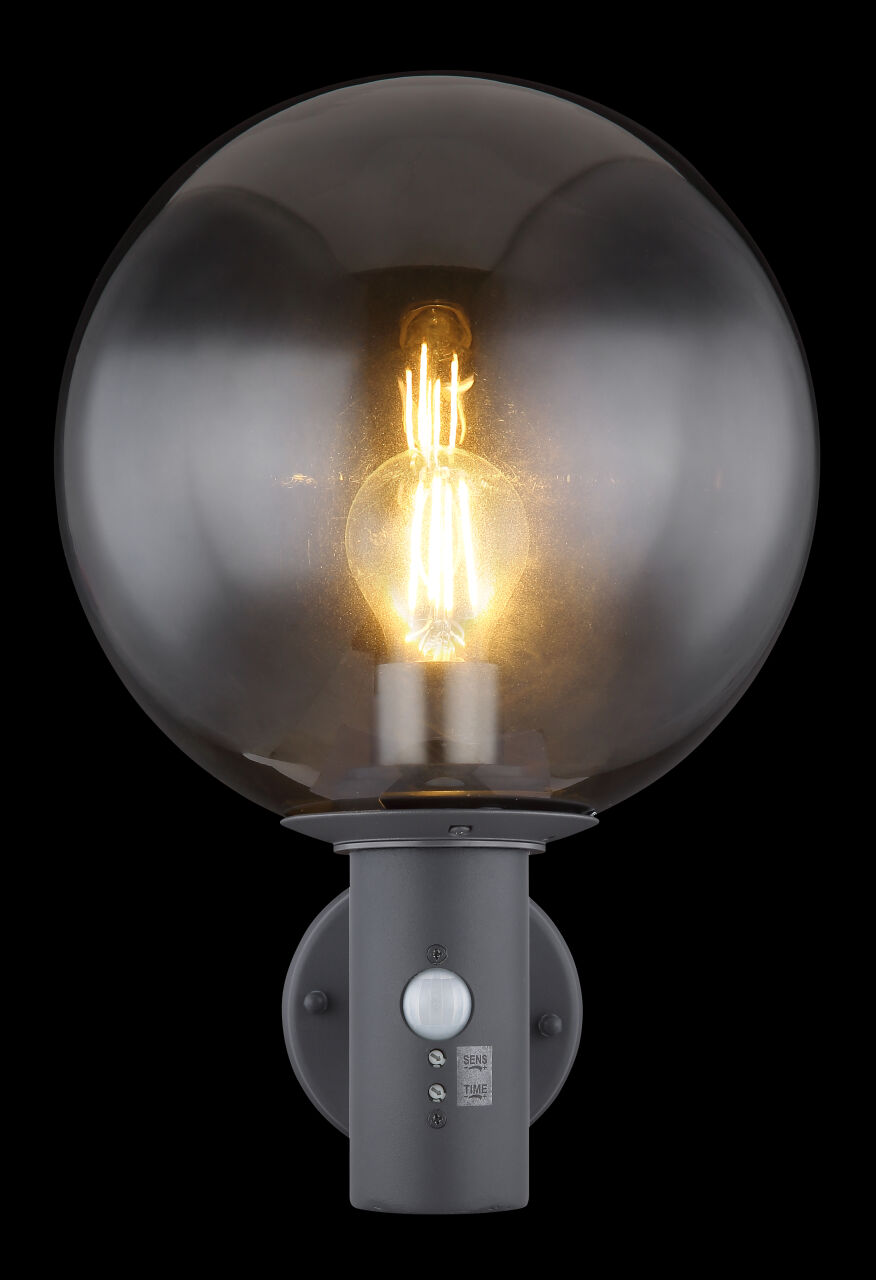 Globo Lighting - HEDWIG - Außenleuchte Edelstahl, 1x E27 LED