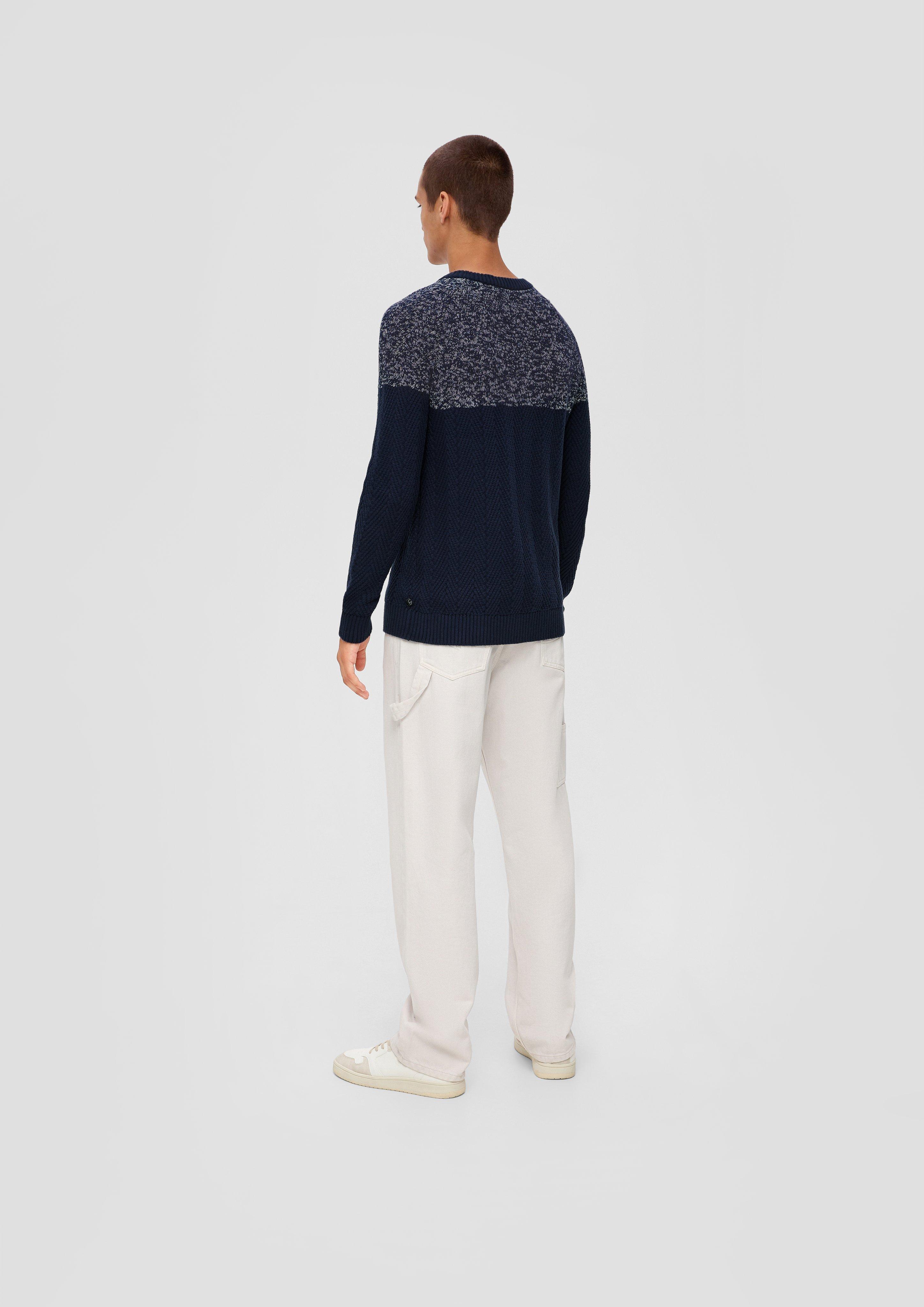 Strickpulli in Two-Tone-Optik  2134583-58W0