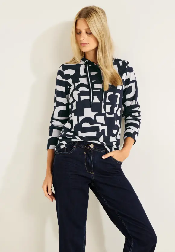 CECIL Kapuzenshirt mit Print