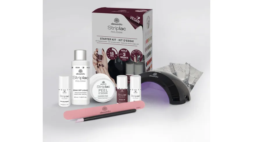 alessandro Striplac Peel or Soak Starter Kit - Vegan