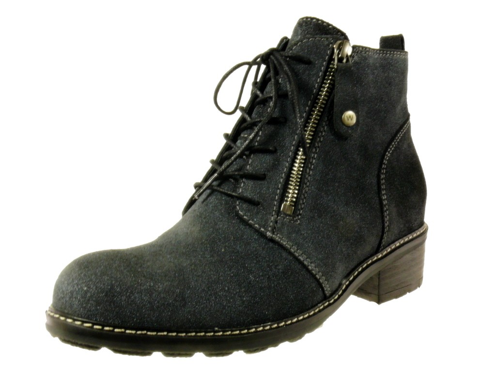WOLKY Schnür-Stiefeletten grau